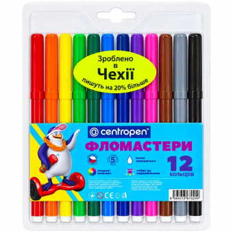 Купить Фломастеры 12цв. «Centropen» оптом